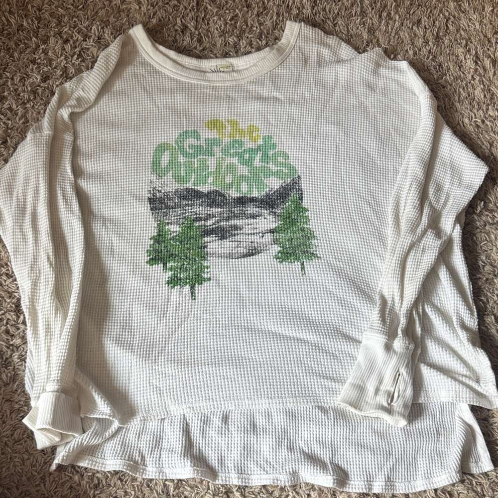 Aerie graphic waffle tee